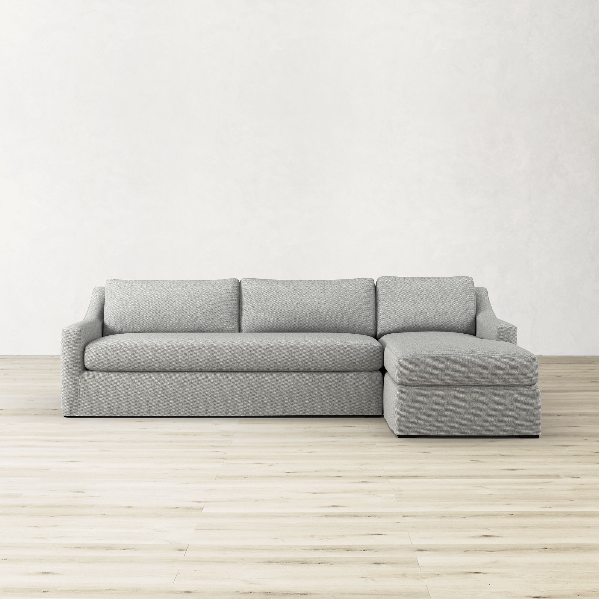 Ghent Slope Arm Slipcovered 2-Piece L-Shape Sofa with Chaise (109