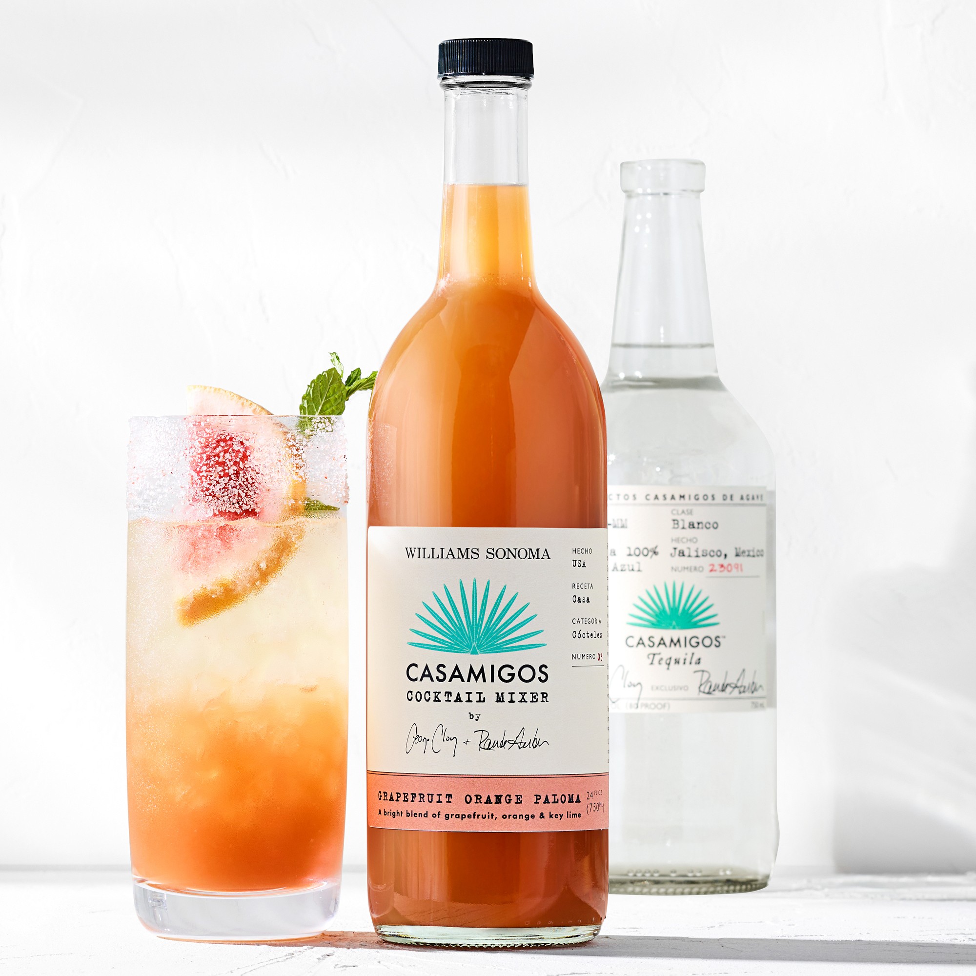 Casamigos x Williams Sonoma Cocktail Mix, Grapefruit Orange Paloma