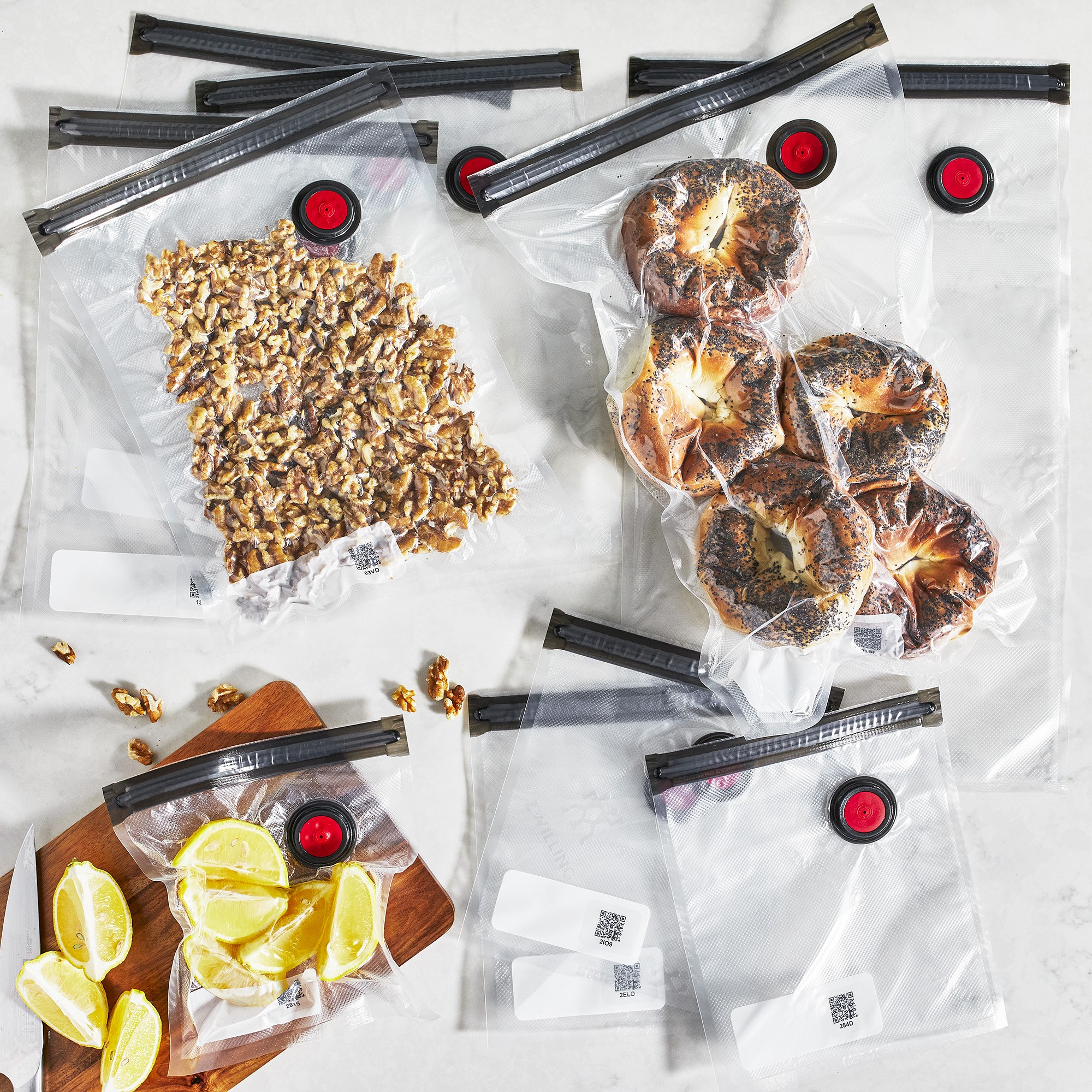 Zwilling Fresh & Save 10-Piece Vacuum Sealer Bags, Sous Vide Bags, Meal Prep