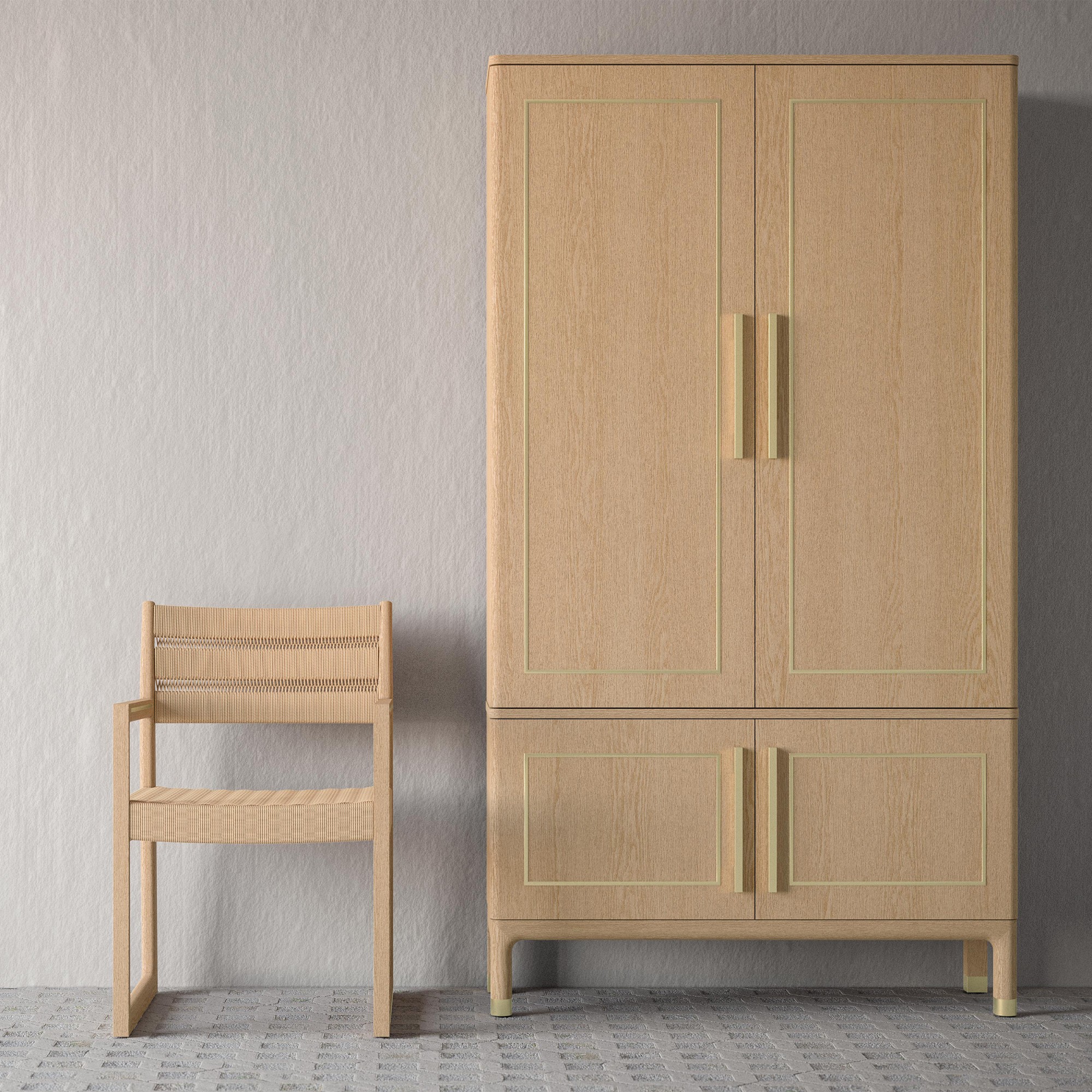 Angelo 4 Door Tall Cabinet (44.5