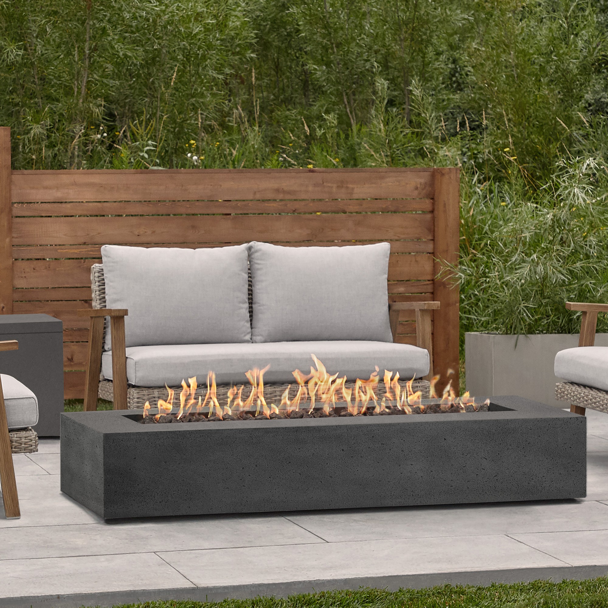 Avila Rectangle Propane Fire Table ( 72