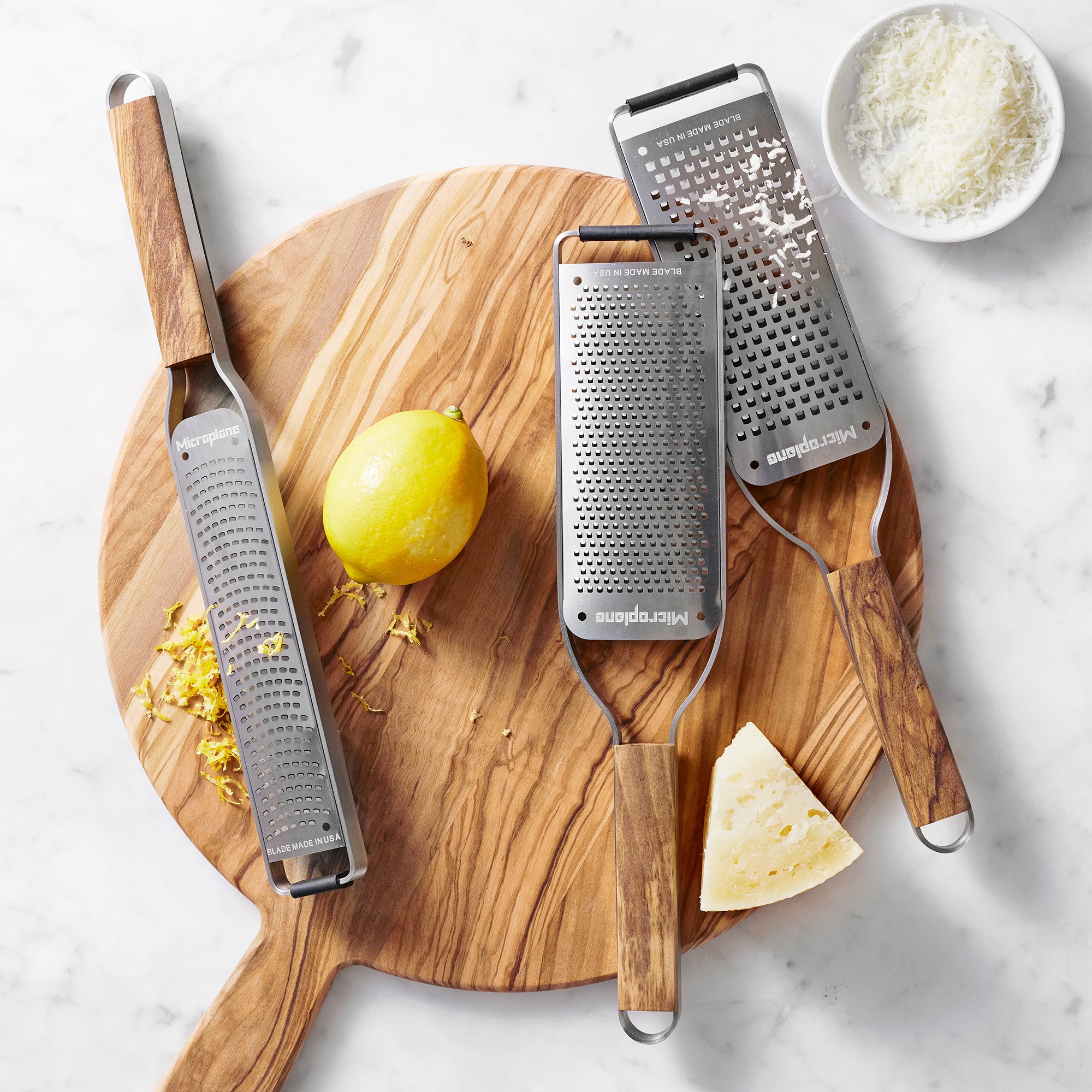 Microplane® Olivewood Master Series Paddle Graters