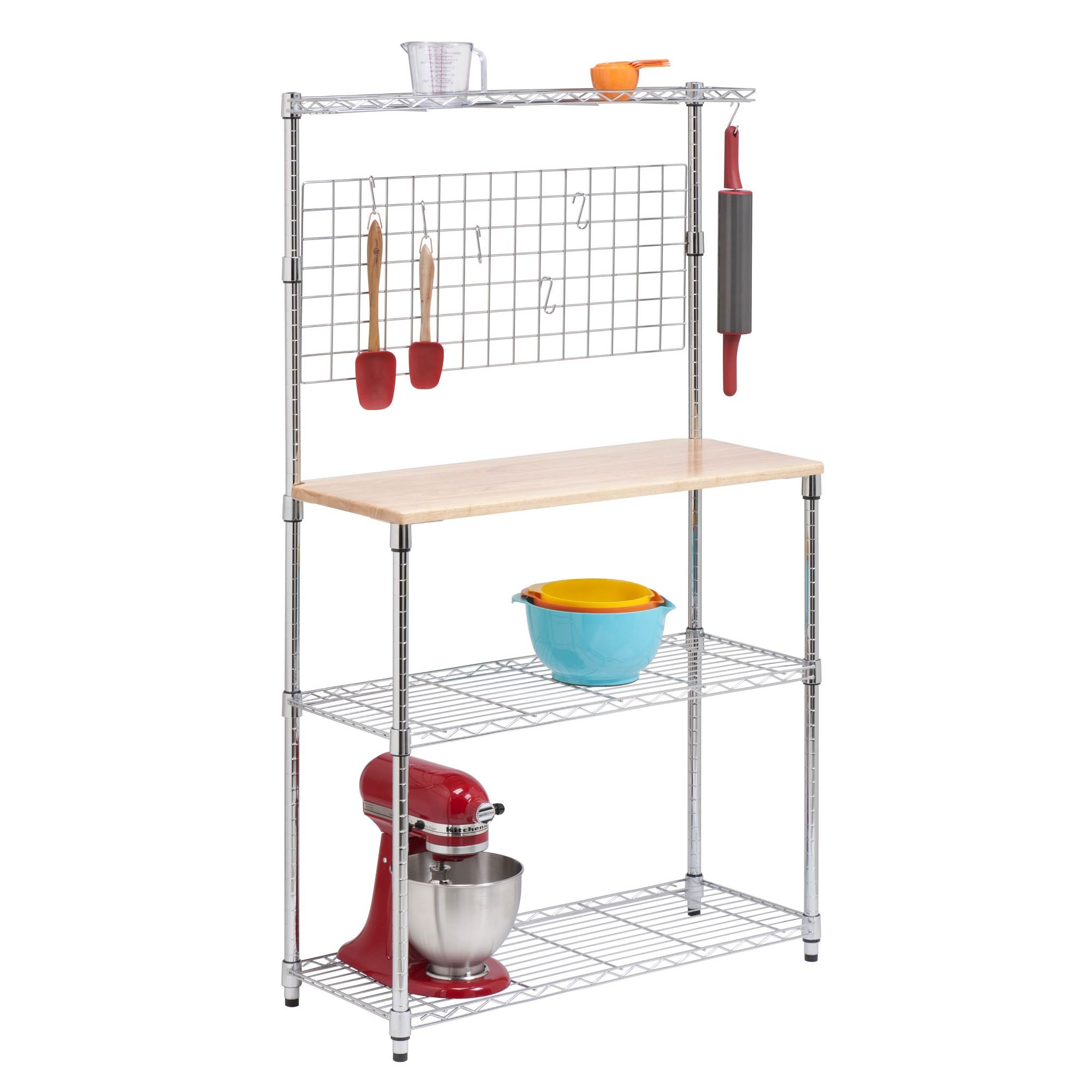 Kitchen Island with Pot Racks