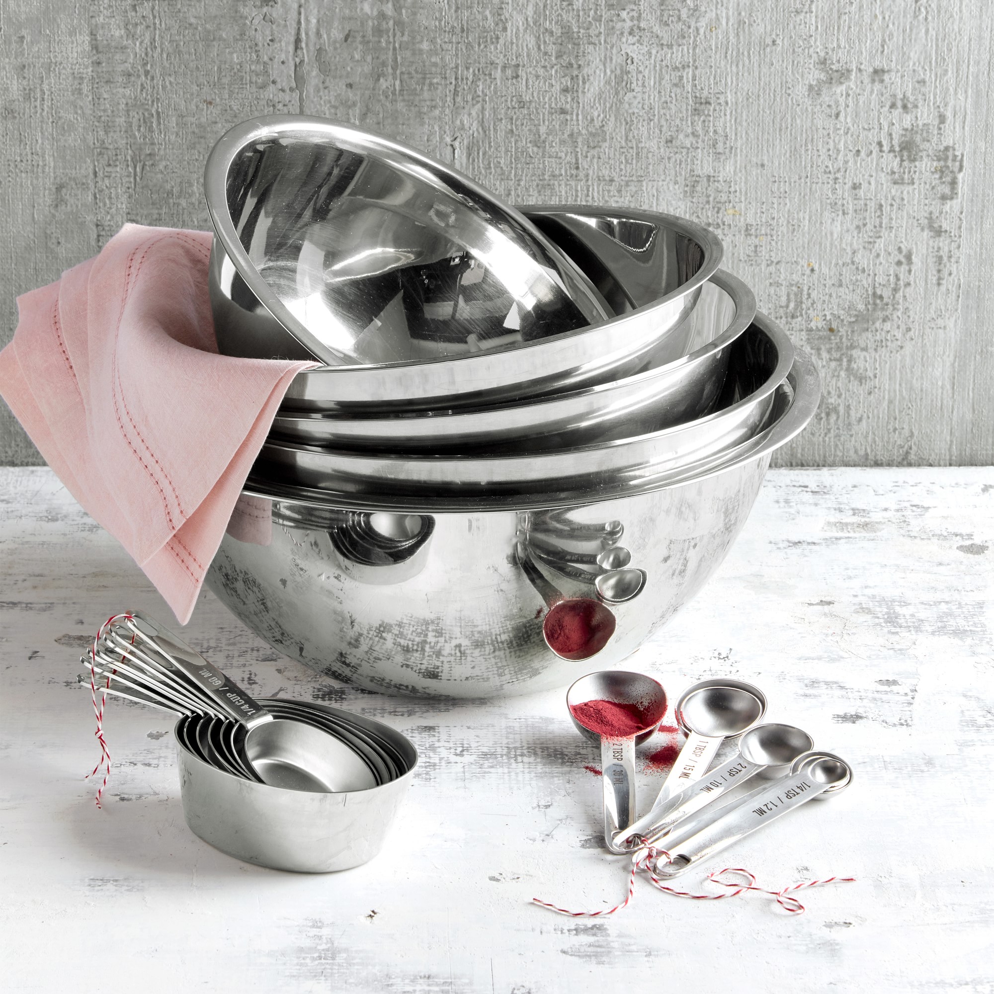 Stainless-Steel Restaurant Mixing Bowls