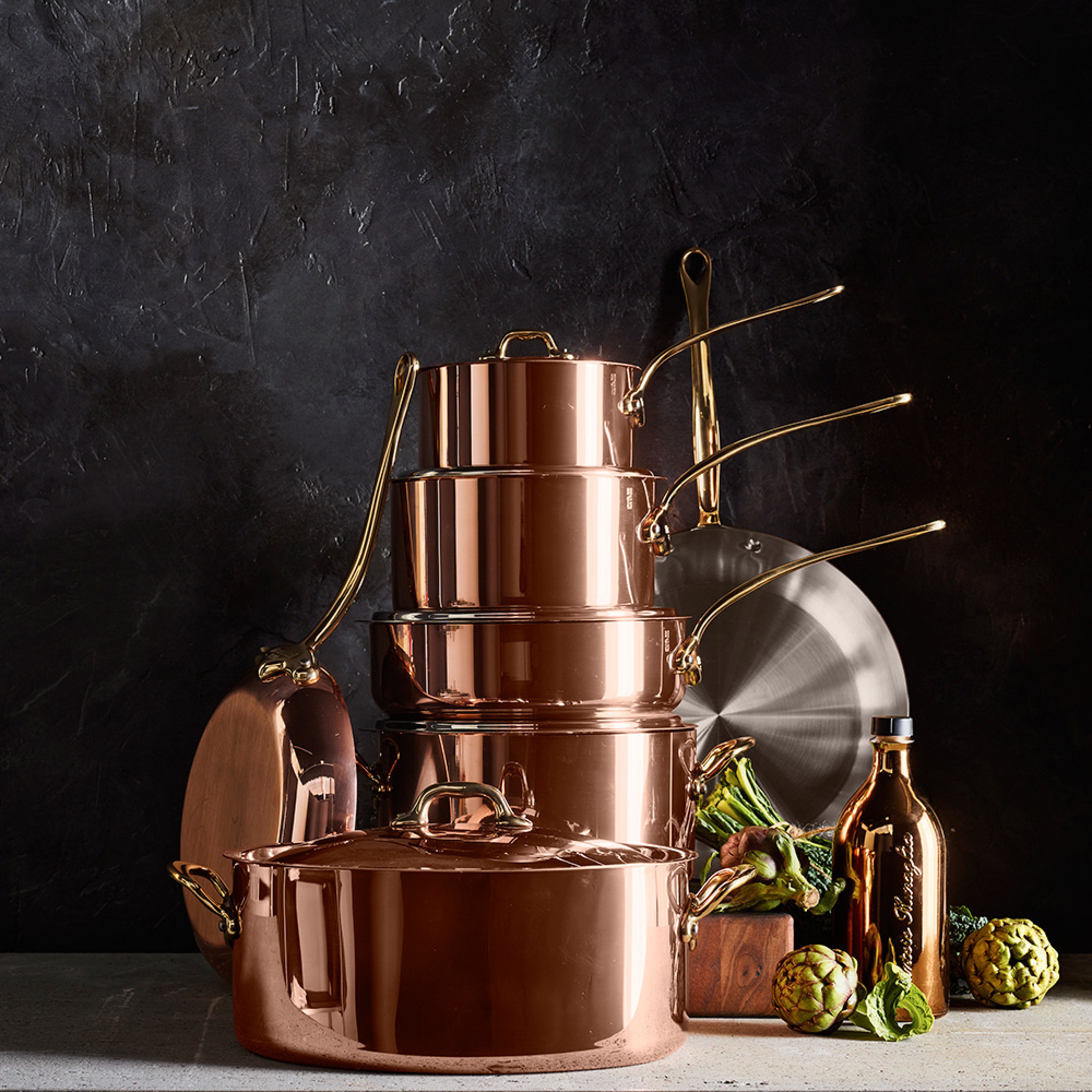 Mauviel M'150B Copper 8-Piece Cookware Set