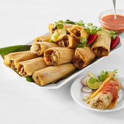 Veggie Tamales with Salsa, Serves 12