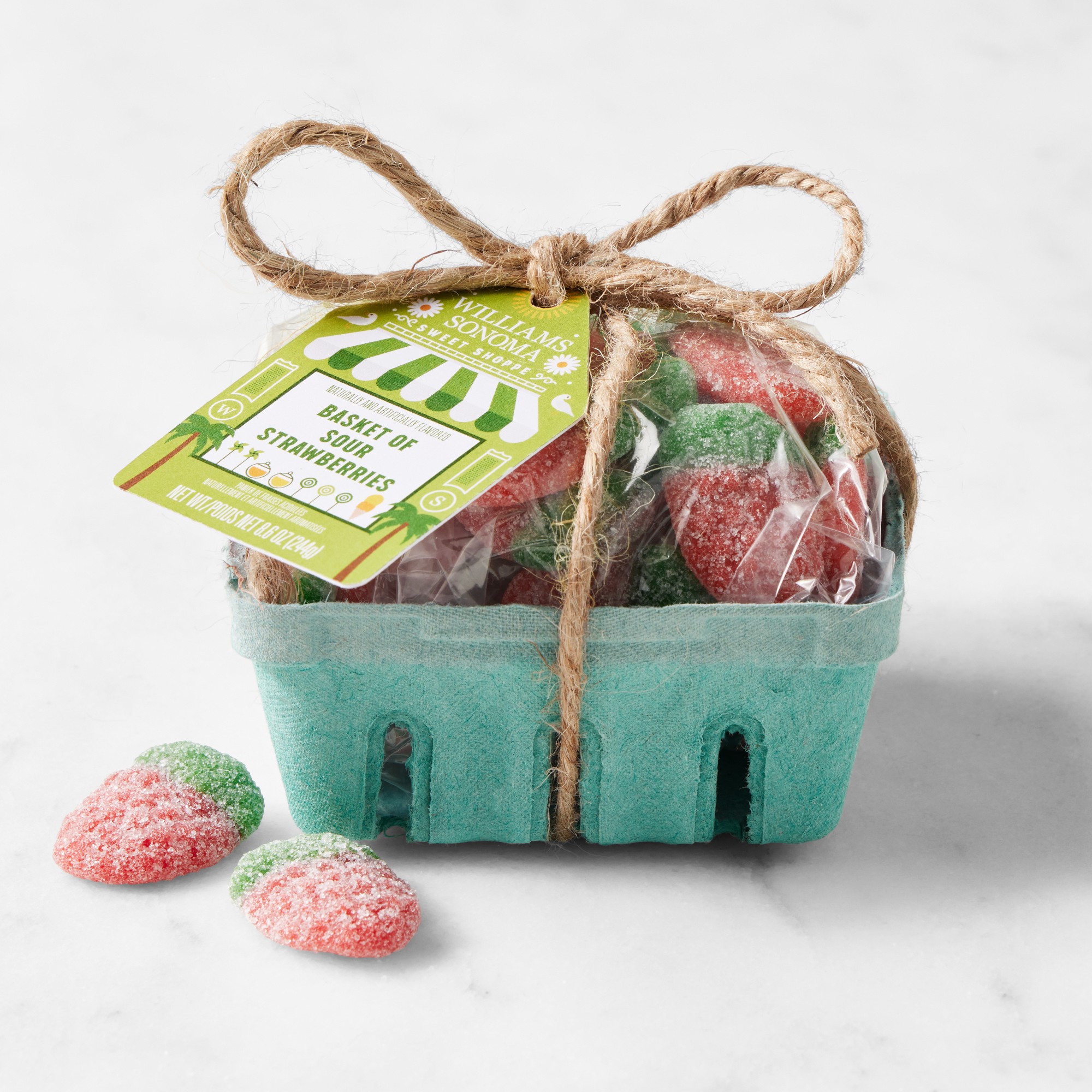 Williams Sonoma Basket of Sour Strawberries