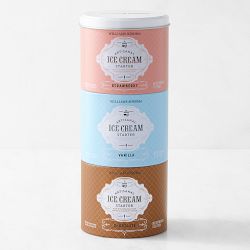 Williams Sonoma Ice Cream Starter Sampler: Vanilla, Chocolate, Strawberry
