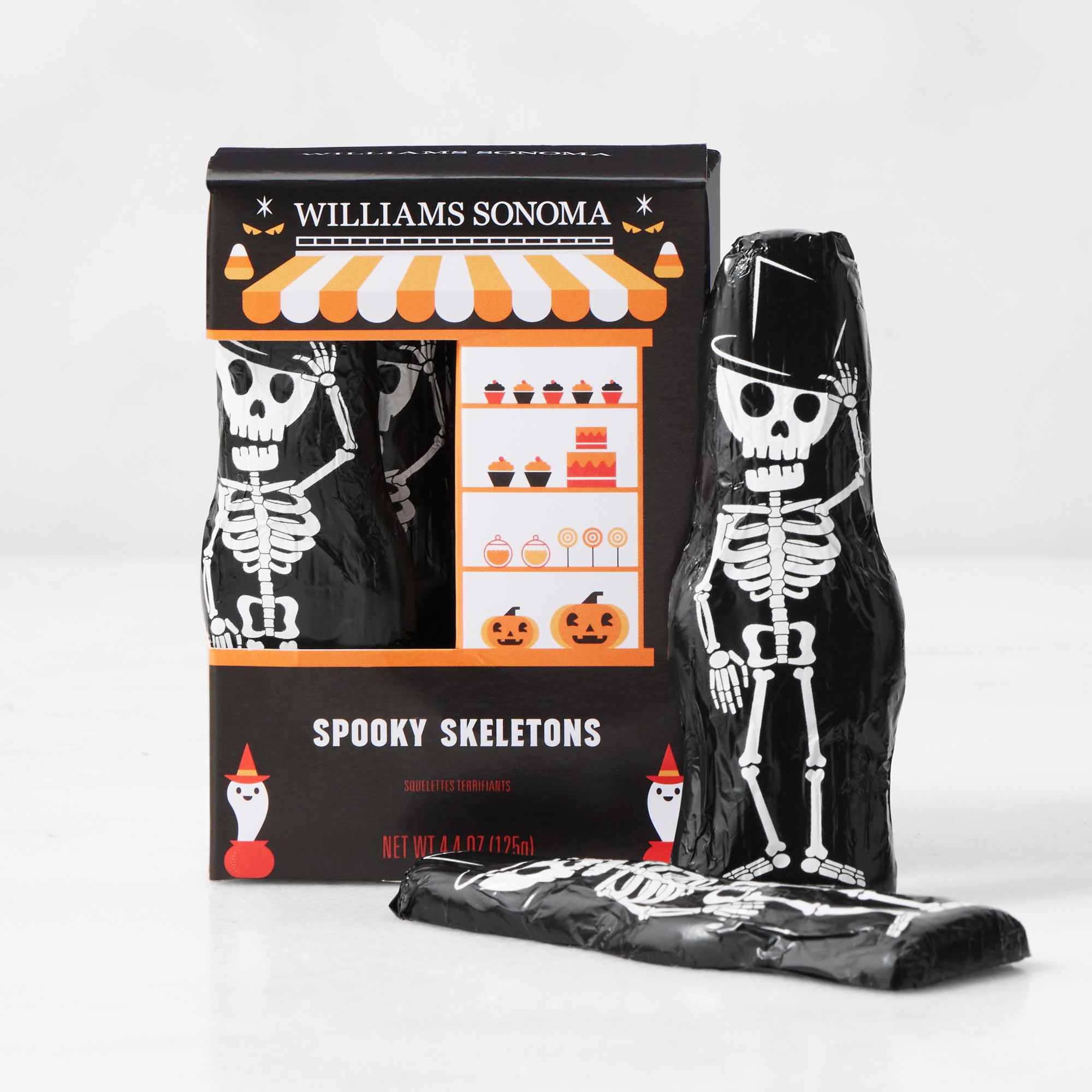 Williams Sonoma Foiled Chocolate Spooky Skeletons