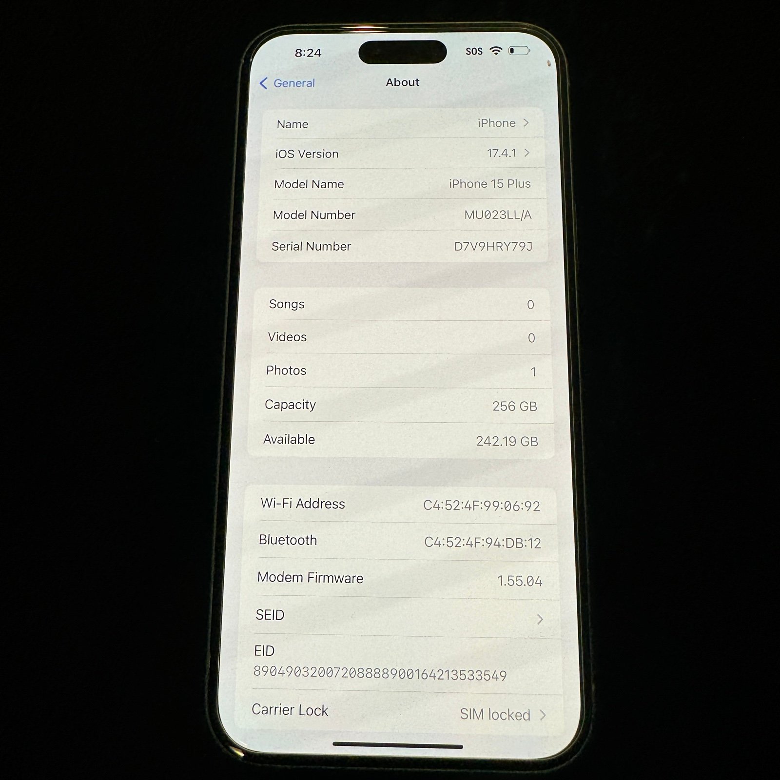 Apple iPhone 15 Plus 256GB Green Xfinity Only 2V75