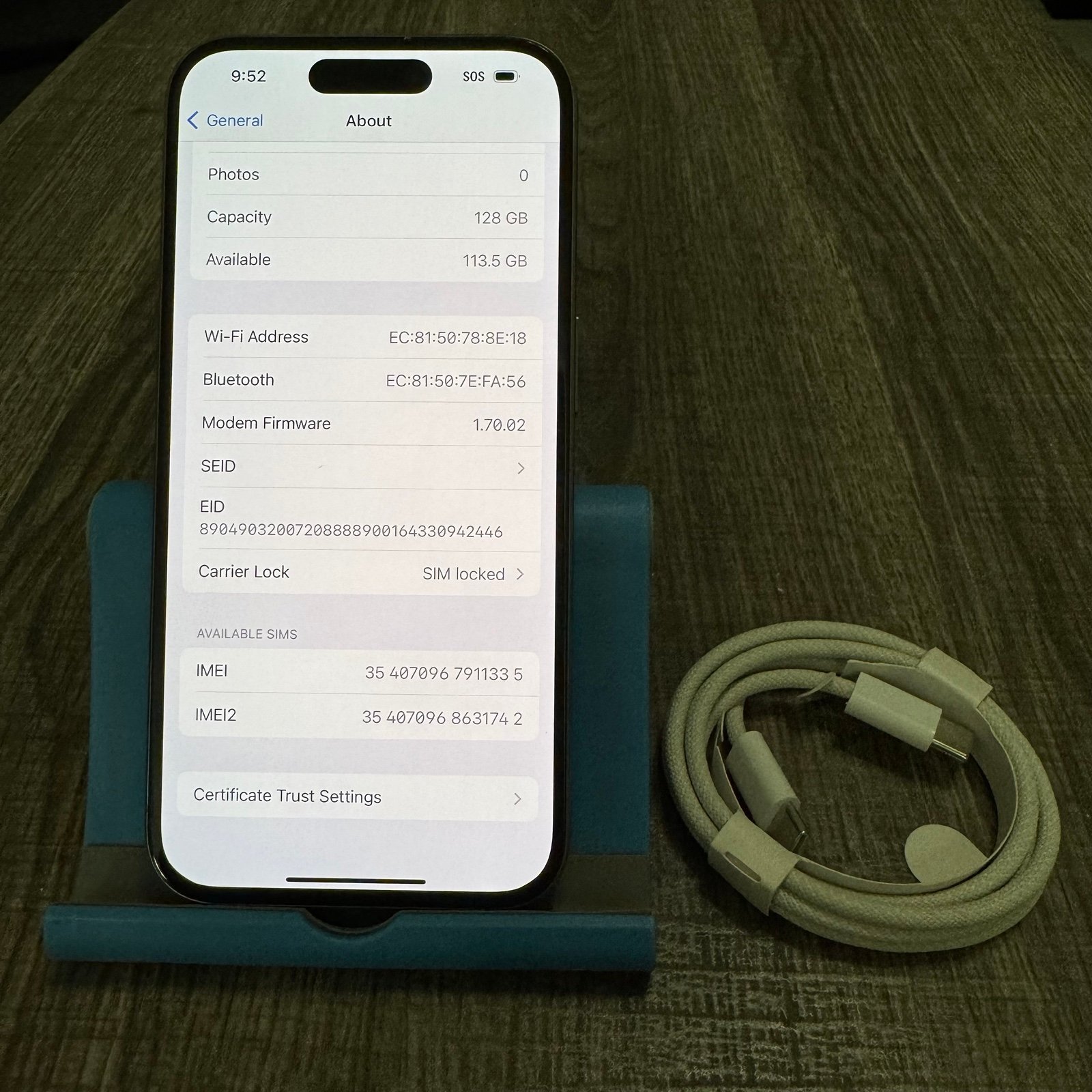 Apple iPhone 15 Pro 128GB - AT&T 1T76