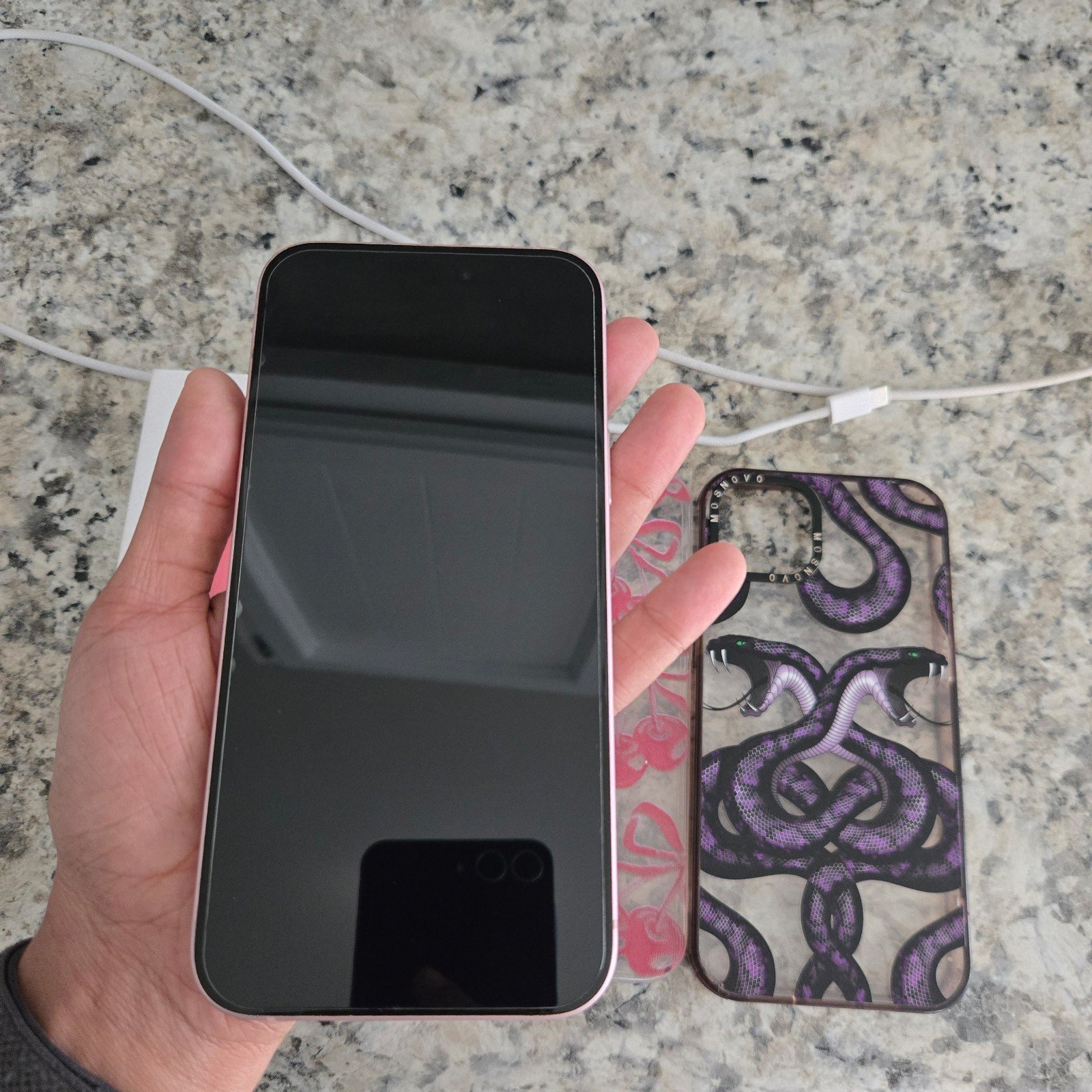 UNLOCKED Pink iPhone 15 plus 256gb 3F15