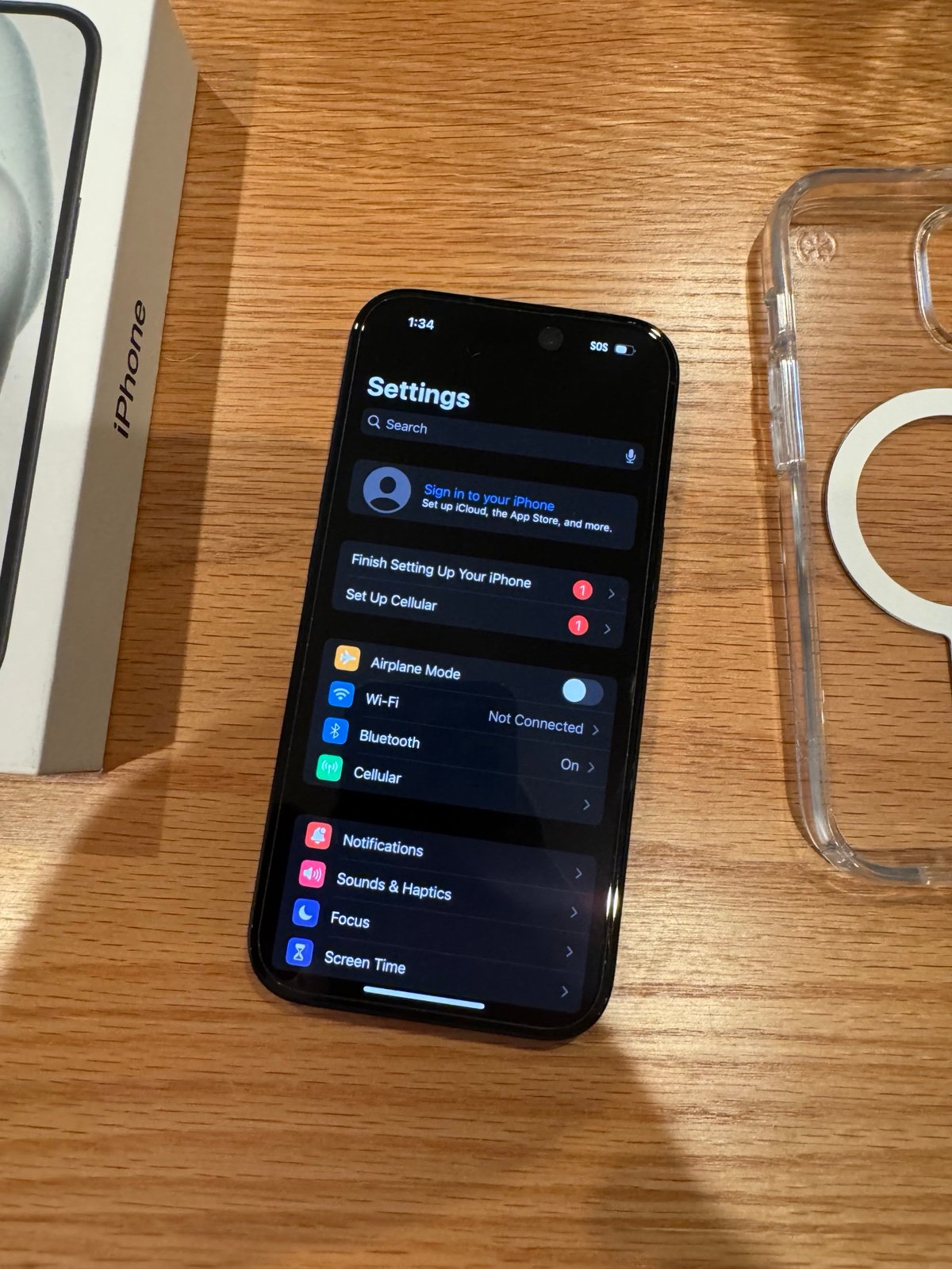 Apple iPhone 15 Black 256GB T-Mobile Carrier 9A36