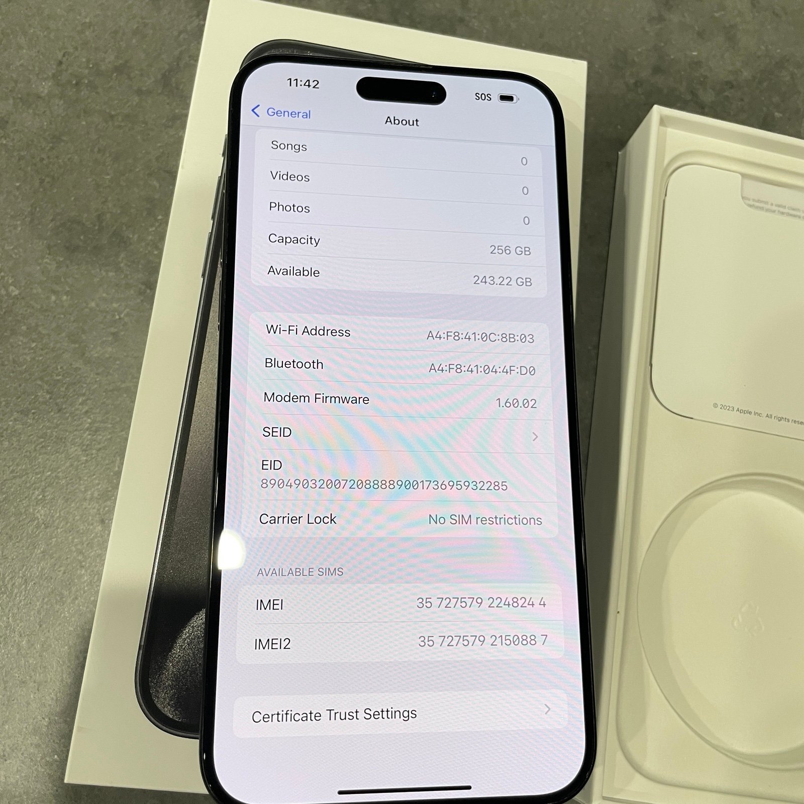 iPhone 15 Pro Max 256GB (Unlocked) 1W26