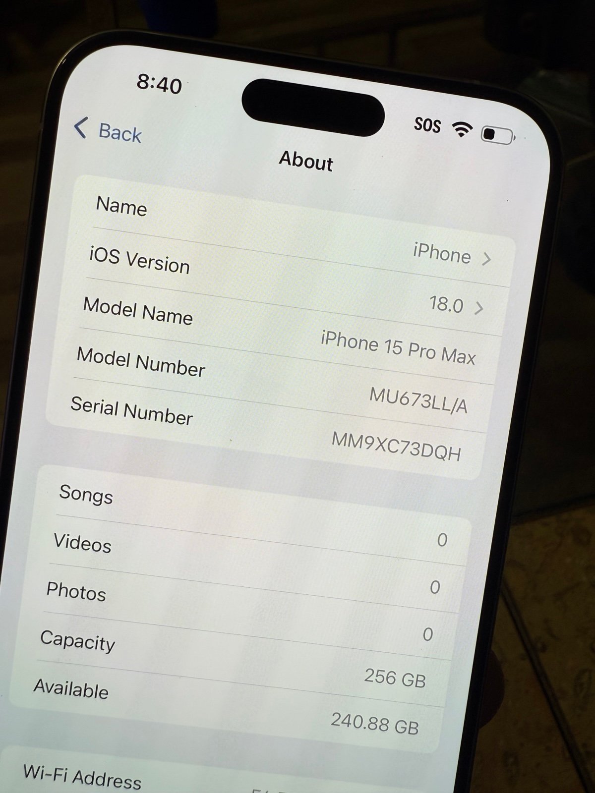 iPhone 15 Pro Max 256GB Unlocked 7G73