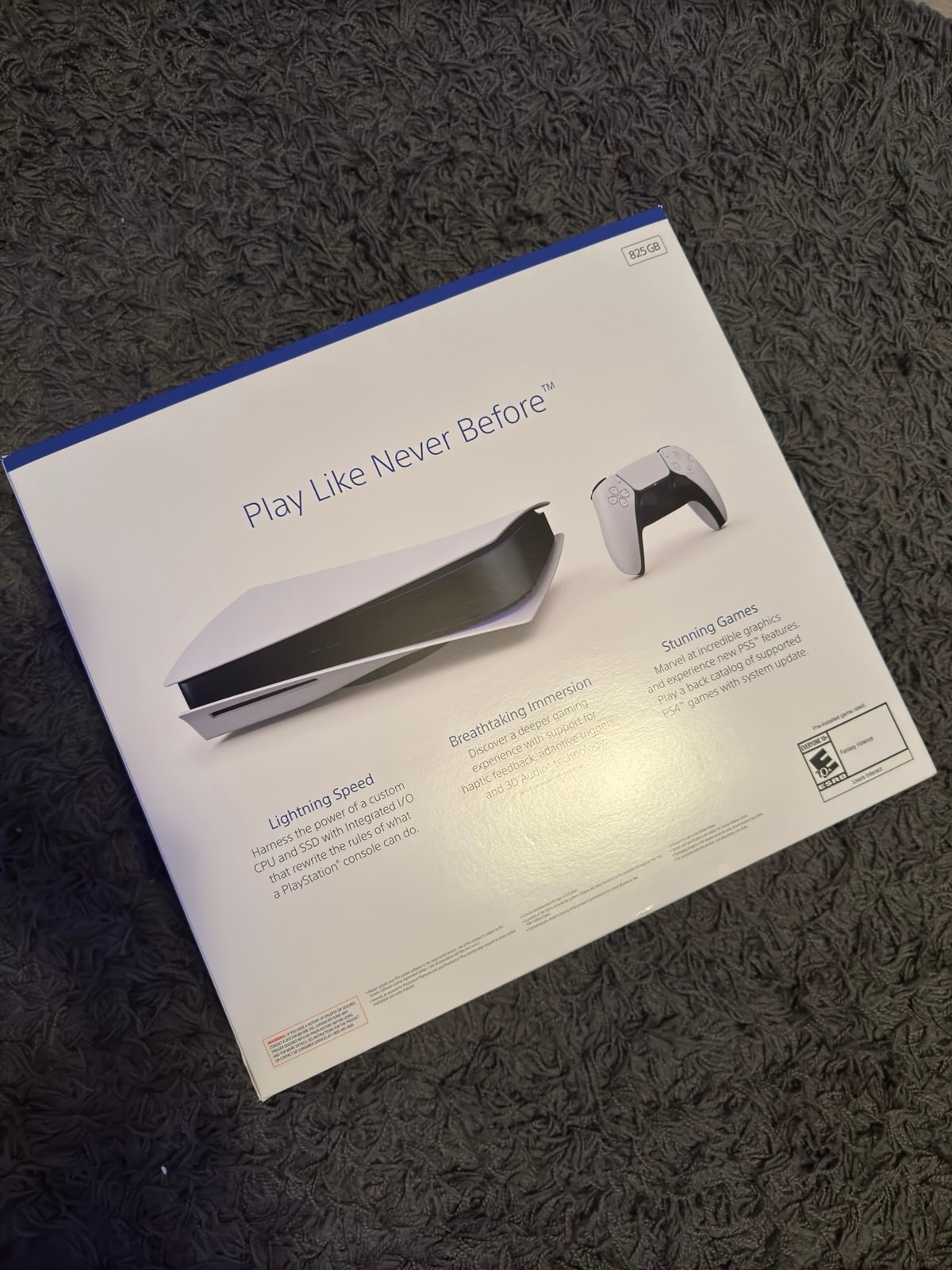 Sony PlayStation 5 (CFI-1115A FAT MODEL) CIB Like New with custom controller! 1E85