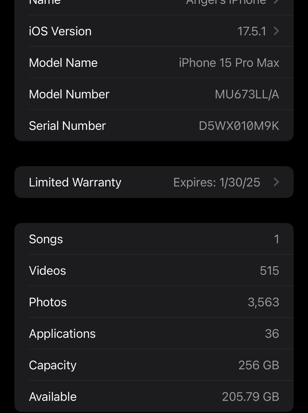 iphone 15 pro max 6H71