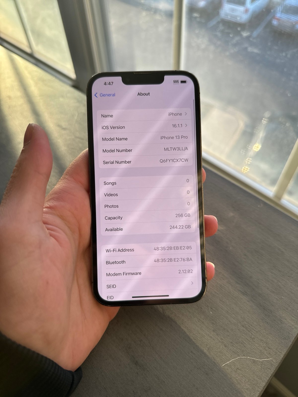 Apple iPhone 13 Pro 256gb Unlocked Graphite 3V59