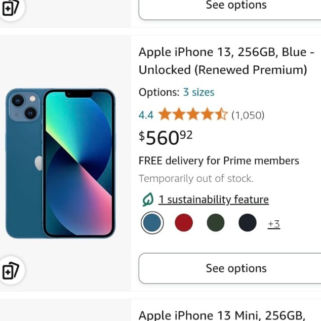 Apple iPhone 13 256 GB in Green for Unlocked 8X93