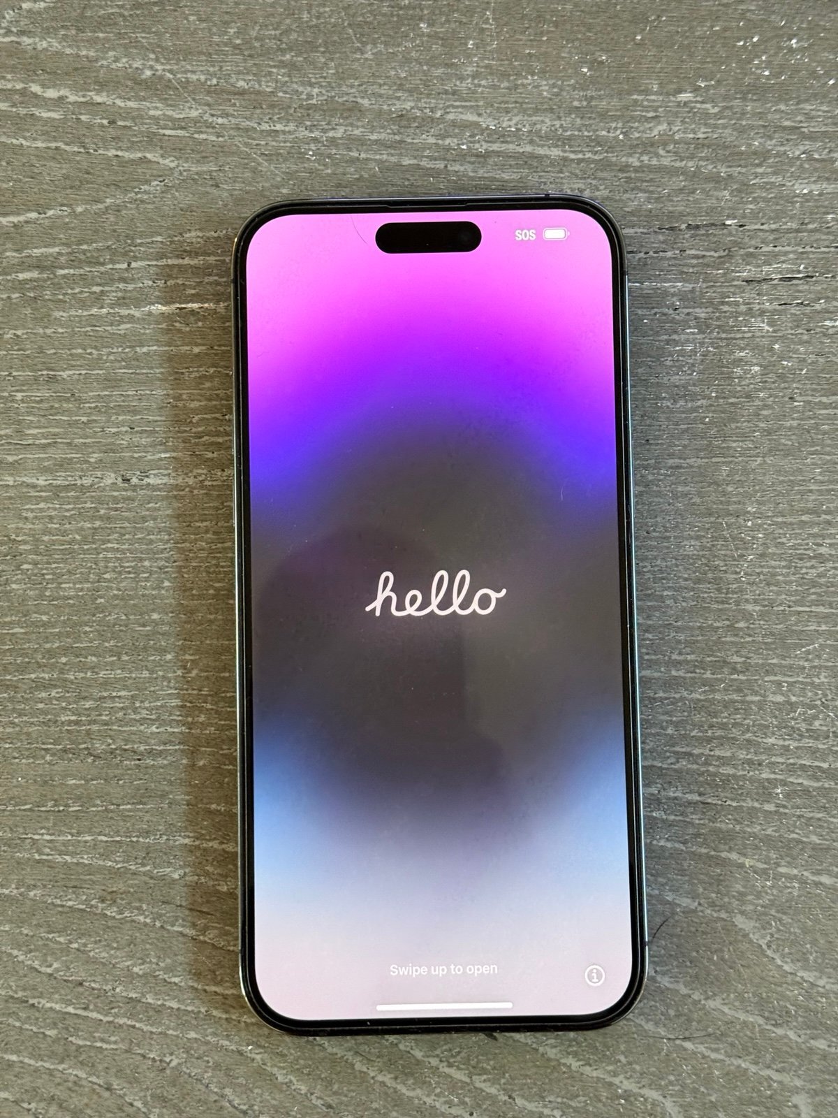 UNLOCKED Apple iPhone 14 Pro Max 256 GB Deep Purple MQ8W3LL/A Used 6V19