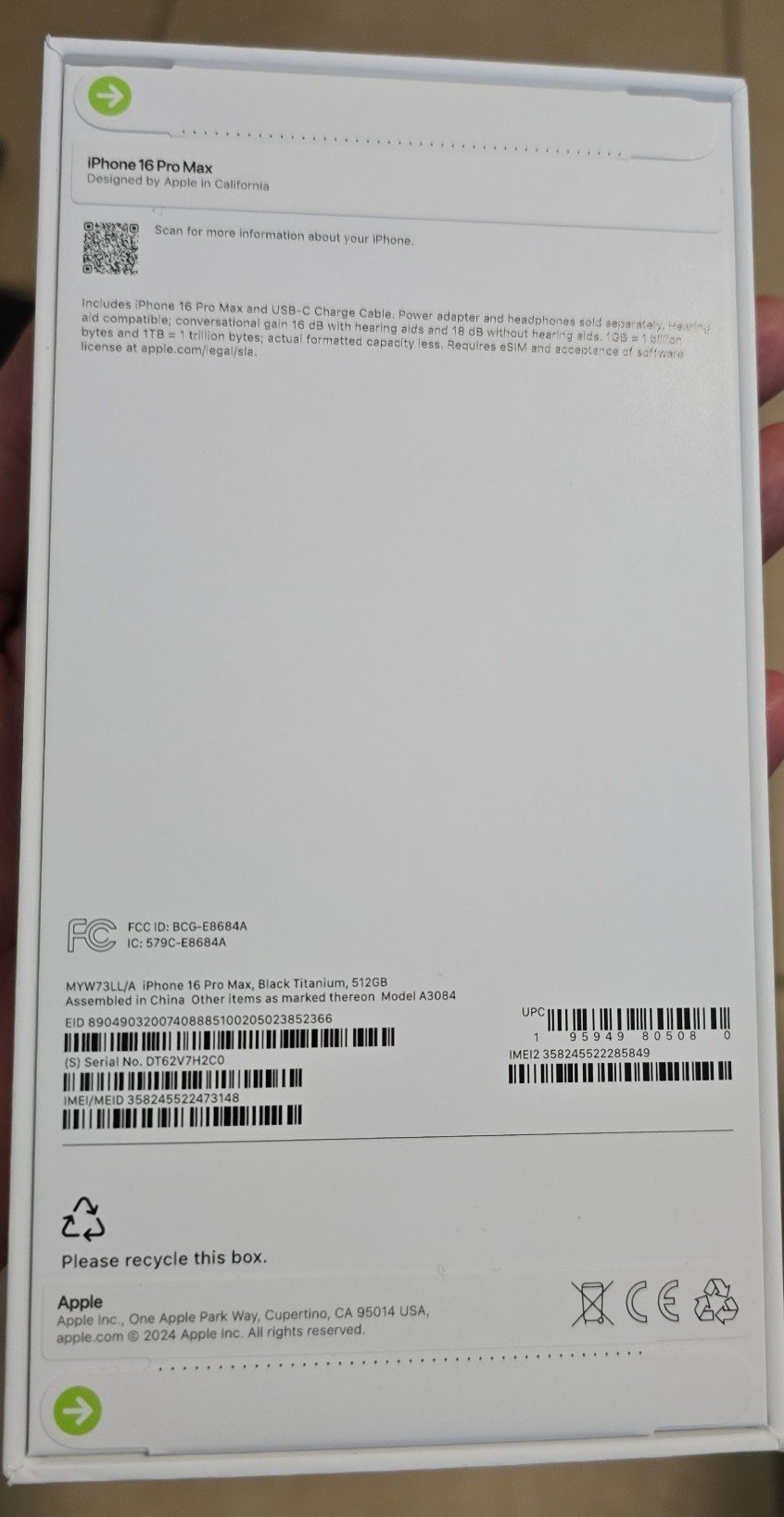 Apple iPhone 15 pro max 1B89