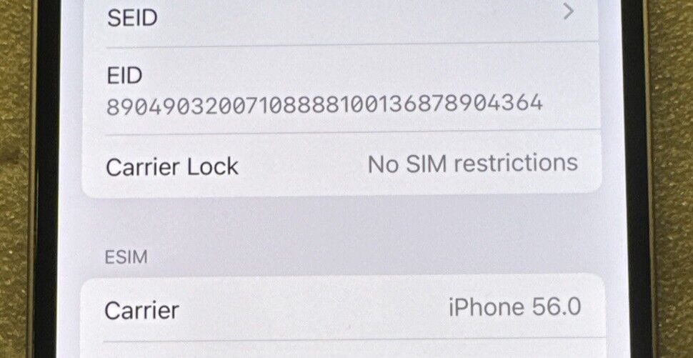 Apple iPhone 14 - 128 GB - Purple (Unlocked) (eSIM) Good Condition 1E98