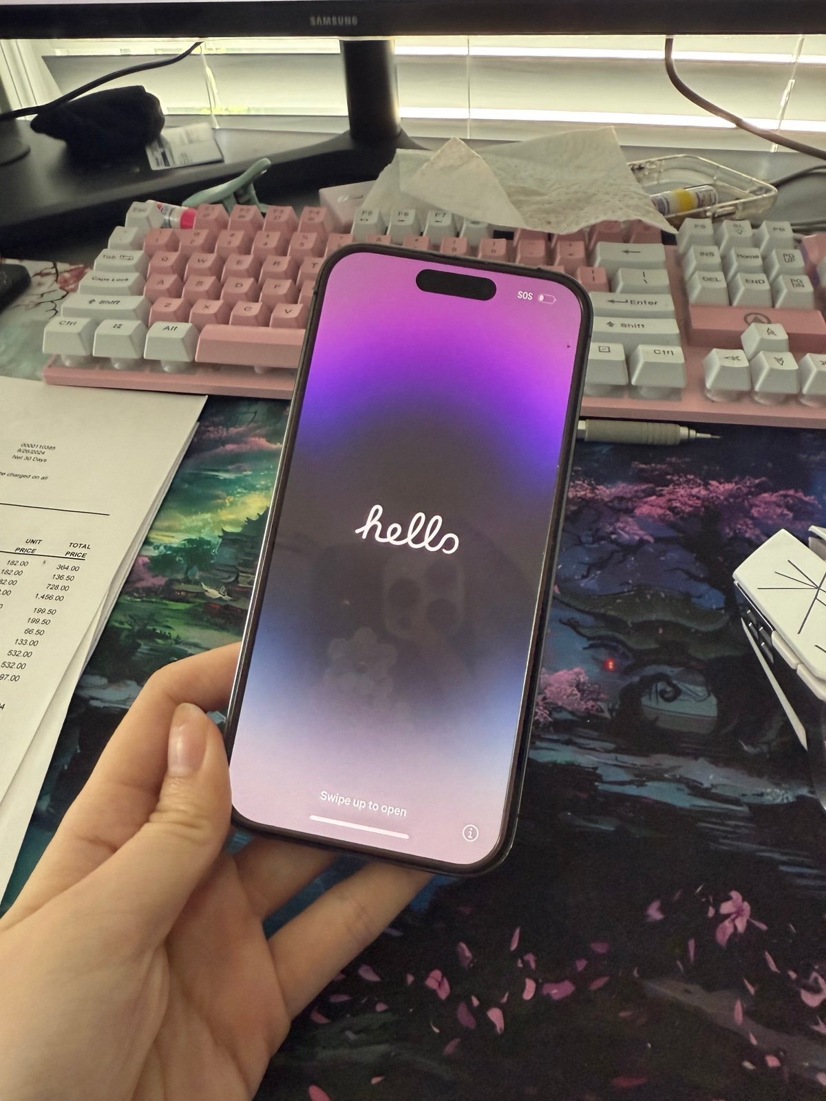 iphone 14 pro phone unlocked deep purple 2B75