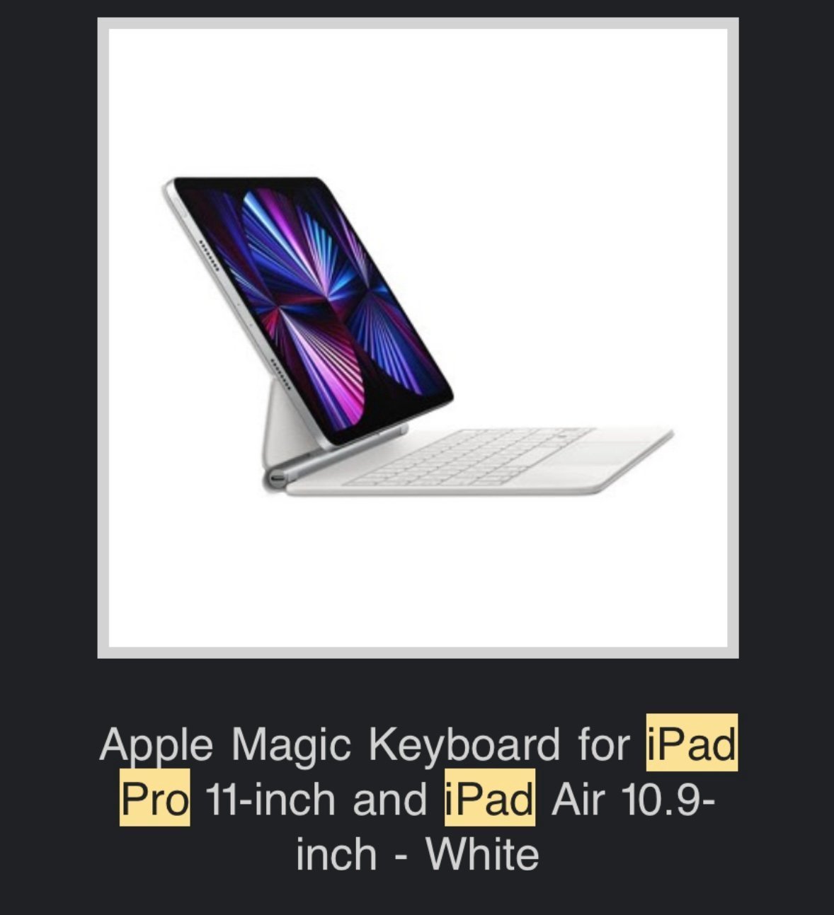 ipad pro 11 inch 4th generation bundle with Magic Keyboard and Apple Pencil 8R79