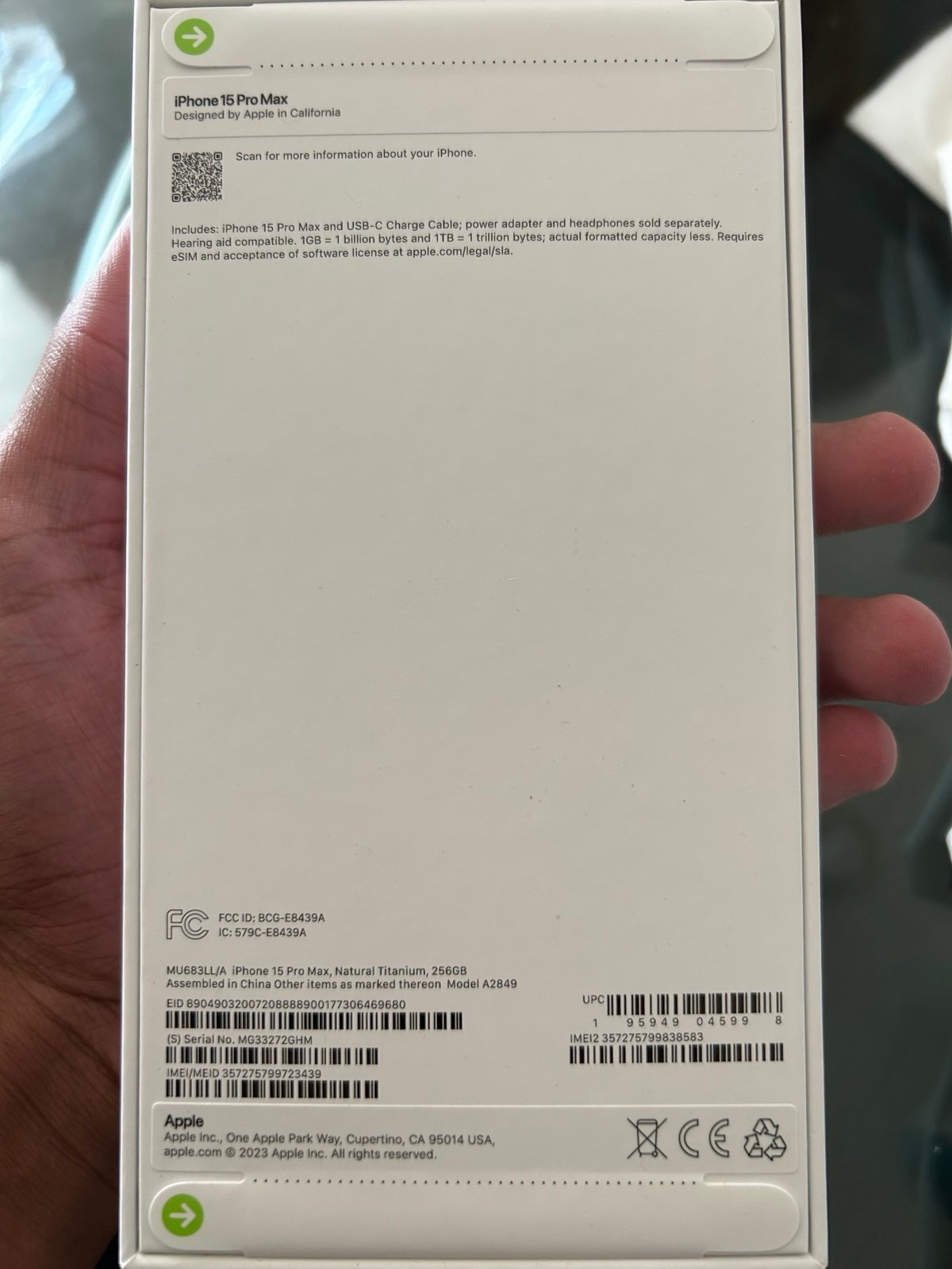 Iphone 15 Pro Max 1J51