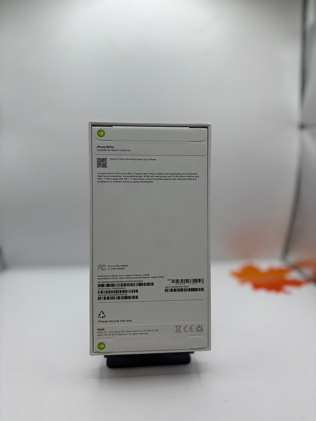 Apple iPhone 16 Pro- 128GB -  Desert Titanium (Unlocked) - Sealed 1A67