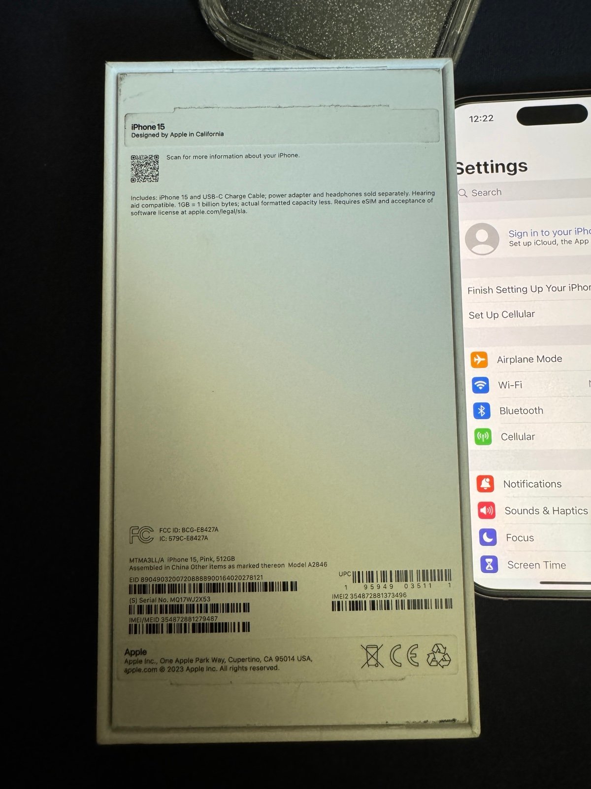 Apple iPhone 15 New Open Box Comes with everything 7L78