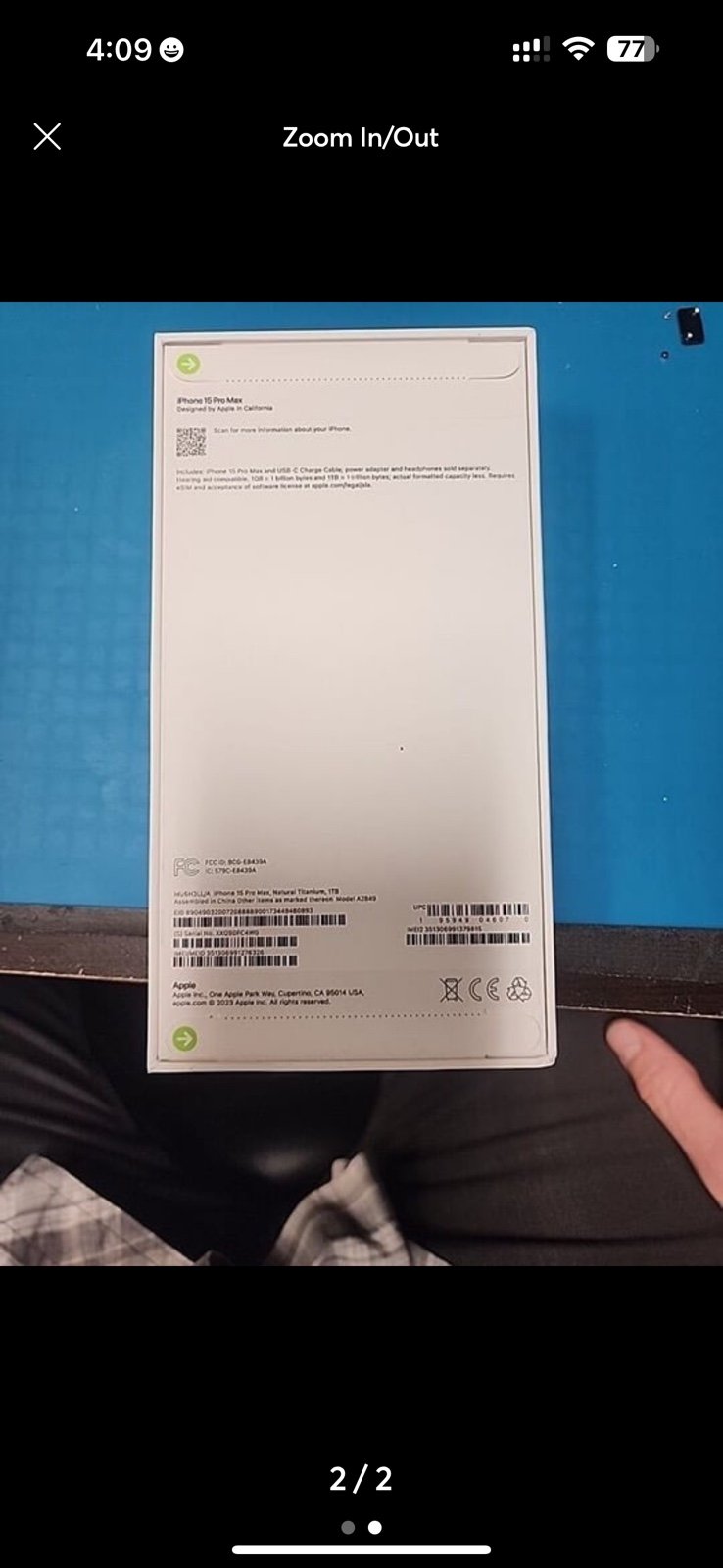 iPhone 15 Pro Max Unlocked 1TB (Mint Condition) 8N21