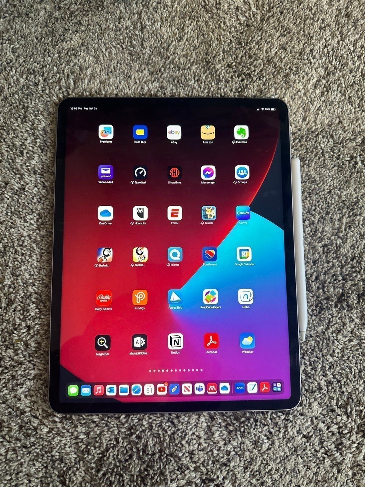 Apple iPad Pro 6th Generation 1 TB 12.9” w/Apple Pencil and Magic Keyboard 5T85