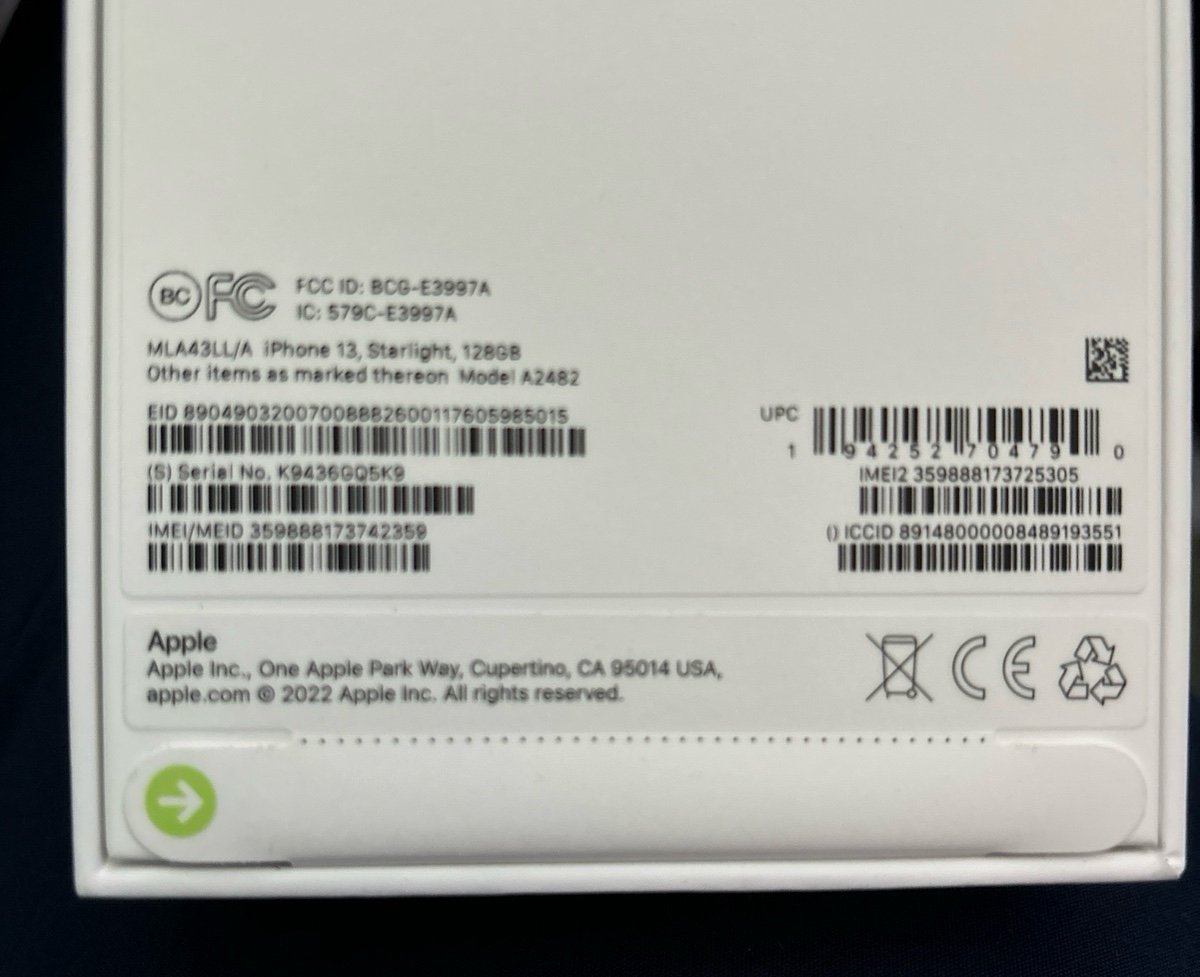 iPhone 13 NEW in sealed box 5A78