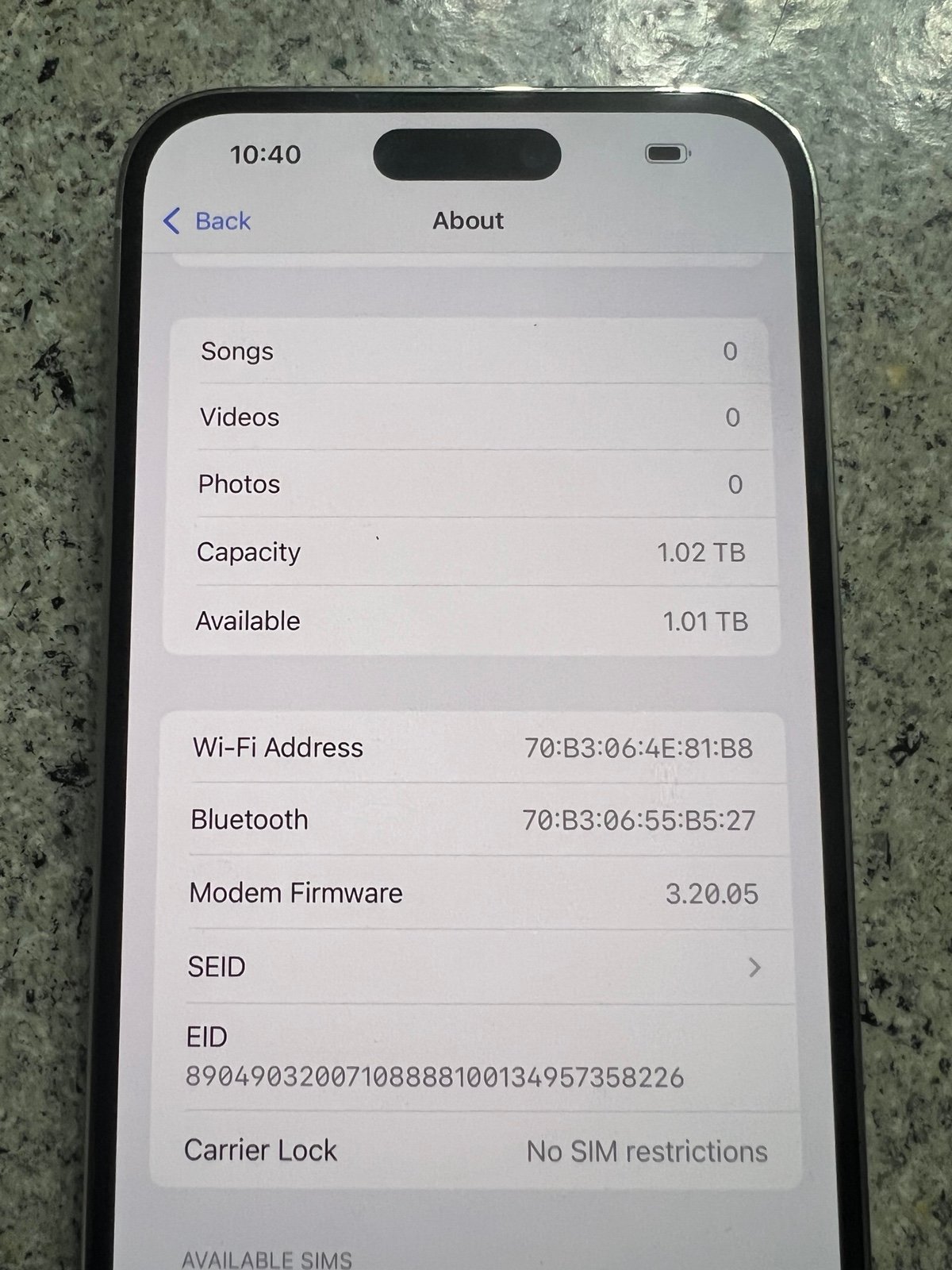 Apple iPhone 14 Pro Max unlocked 2J72