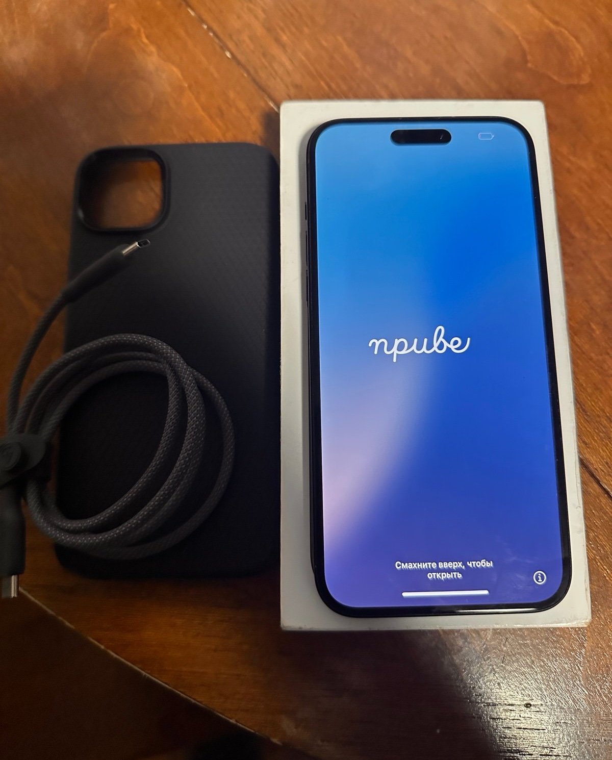 iPhone 15 Plus 128GB Black Titanium -Carrier Unlocked- Clean IMEI iCloud Off 7B63