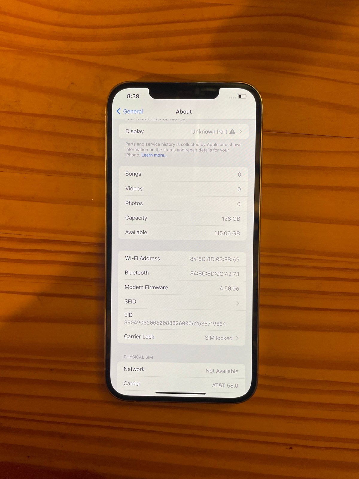 iPhone 12 Pro Max - 128GB - AT&T - Excellent 5M22