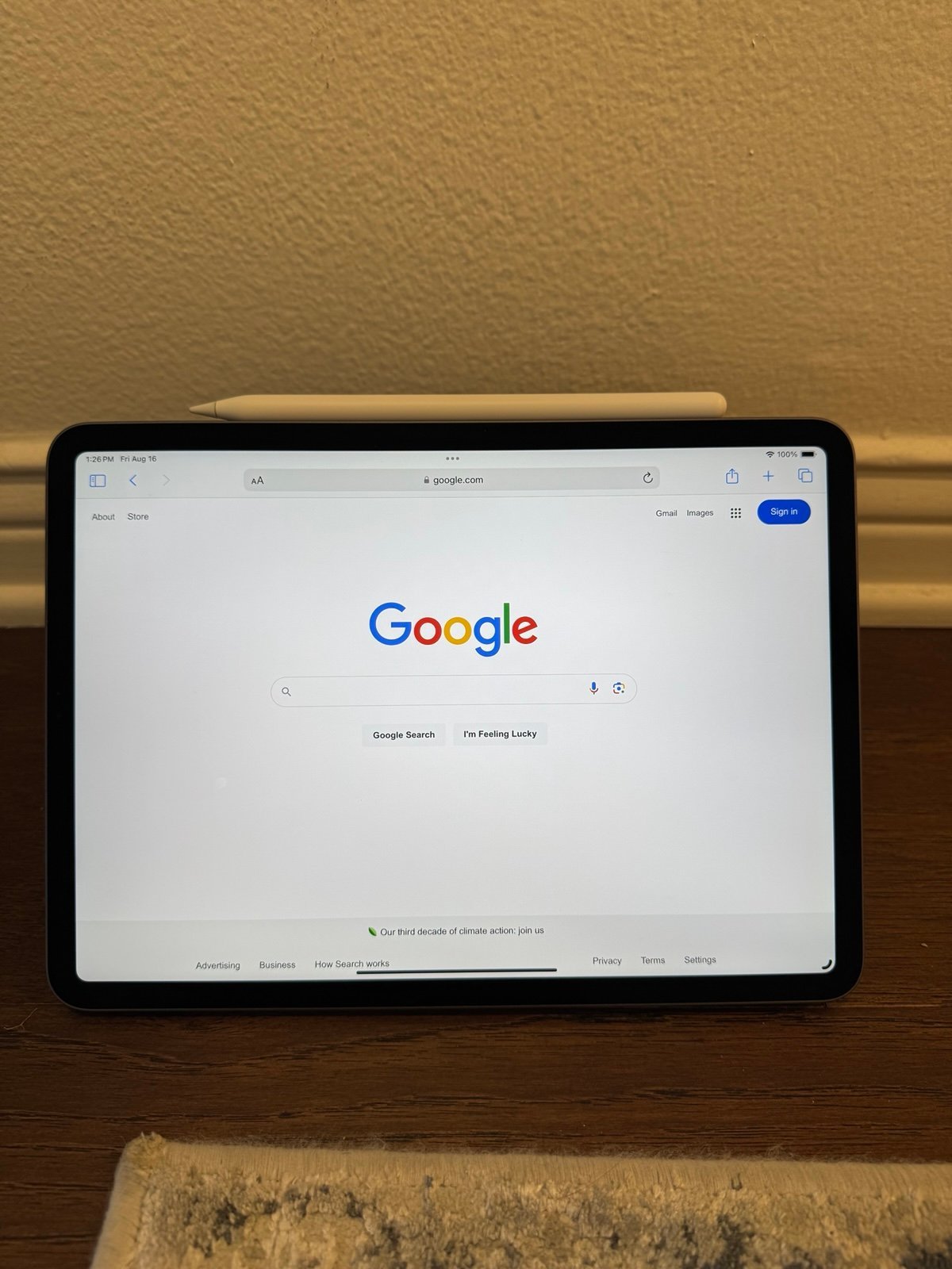 Apple iPad Pro 1st Generation 64 GB in Space Gray + Apple Pencil 3O79