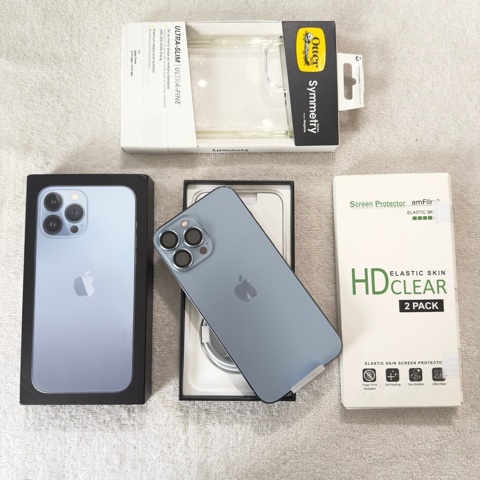 Apple iPhone 13 Pro Max - 256GB - Sierra Blue (Factory Unlocked) 9O13