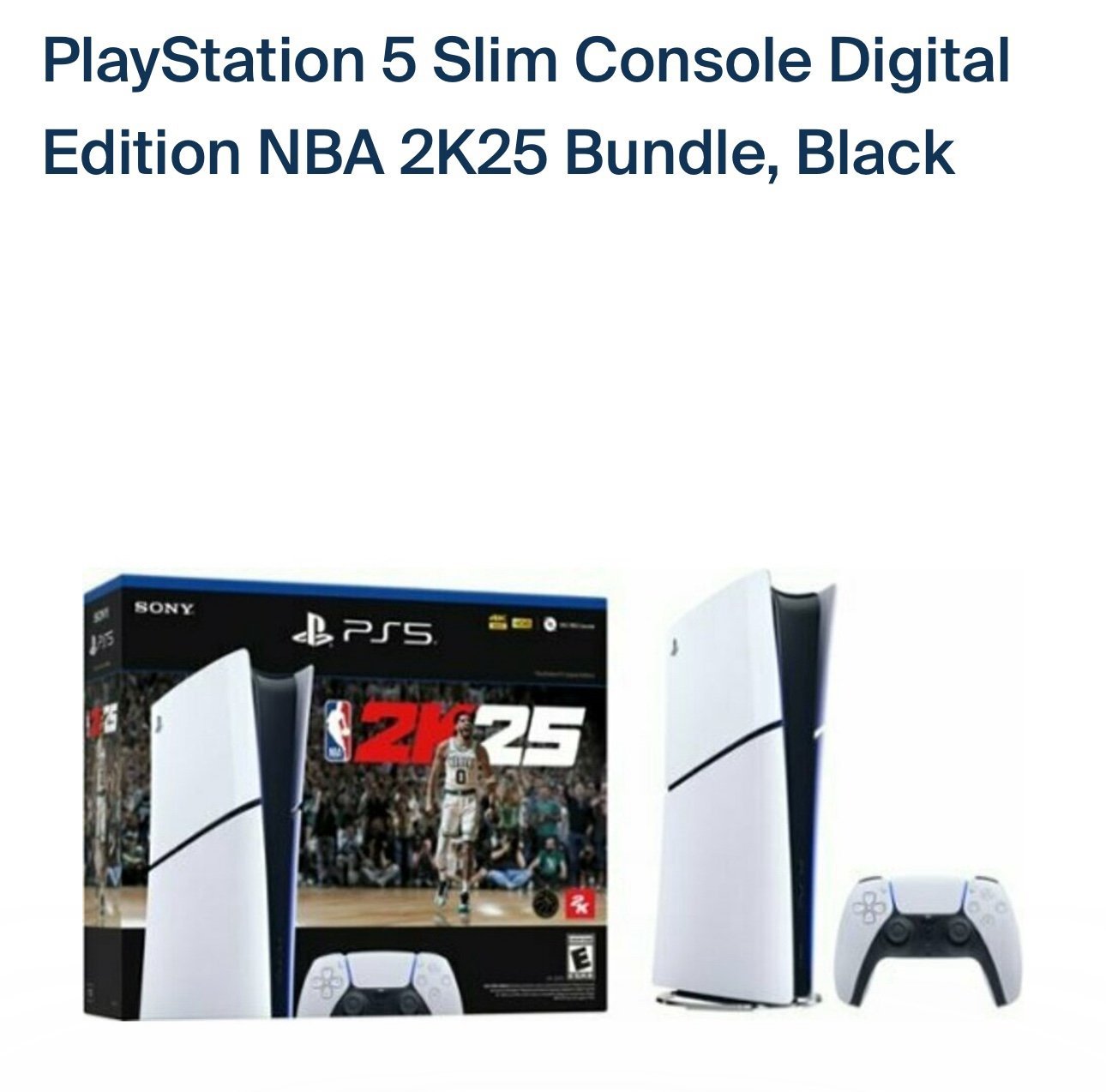Black PlayStation 5 slim + 2k25 digital edition 1F11