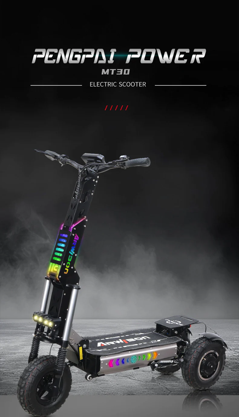 MT30 Heavy Duty Electric Scooter, Dual 6000W Motor for 40Miles Long Range and 40MPH Max Speed, 13