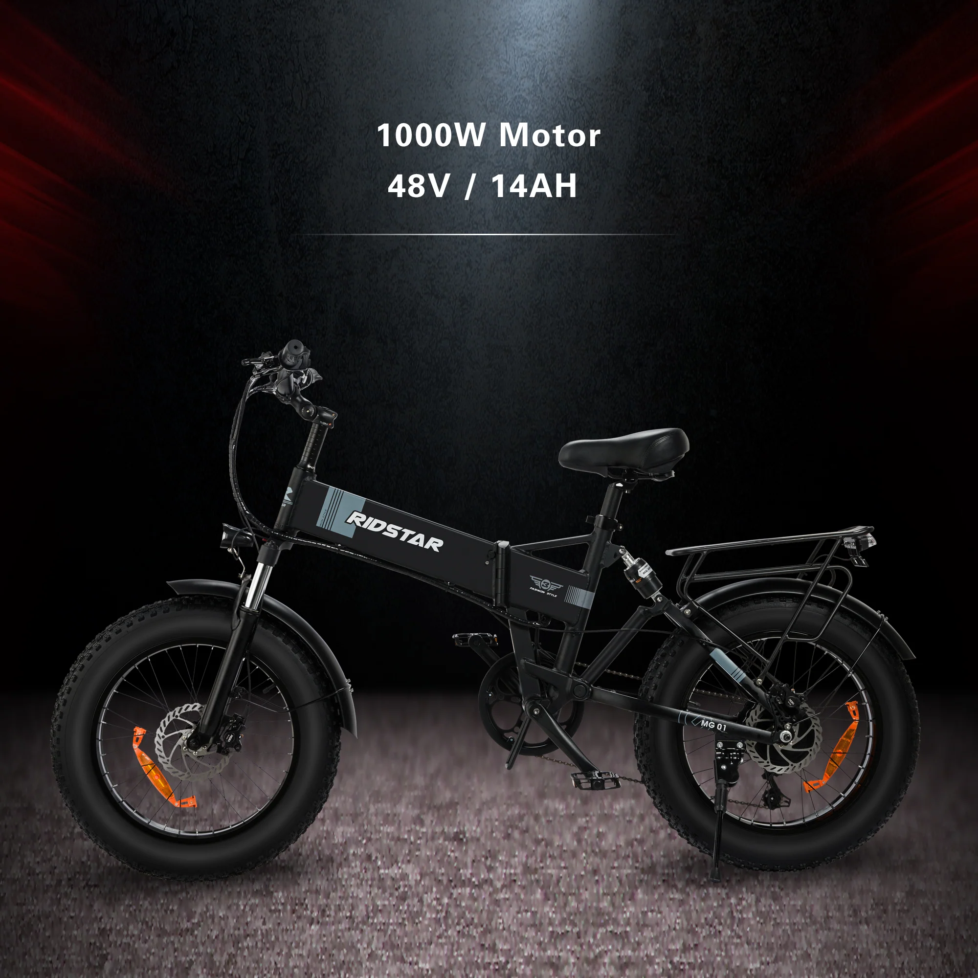 Electric Bike for Adults Foldable 1000W Motor,26 MPH 48V/14Ah 20