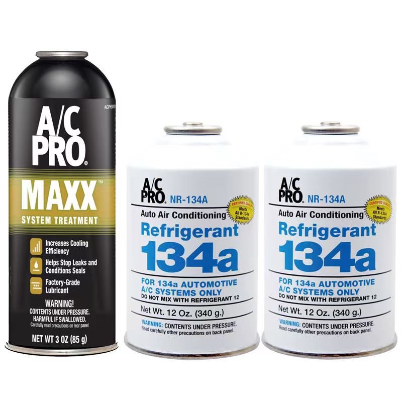 A/C PRO Automotive Air Conditioning Refrigerant R134A Automotive air conditioner, lubrication and leak-proof maintenance, air conditioning enhanced refrigerant