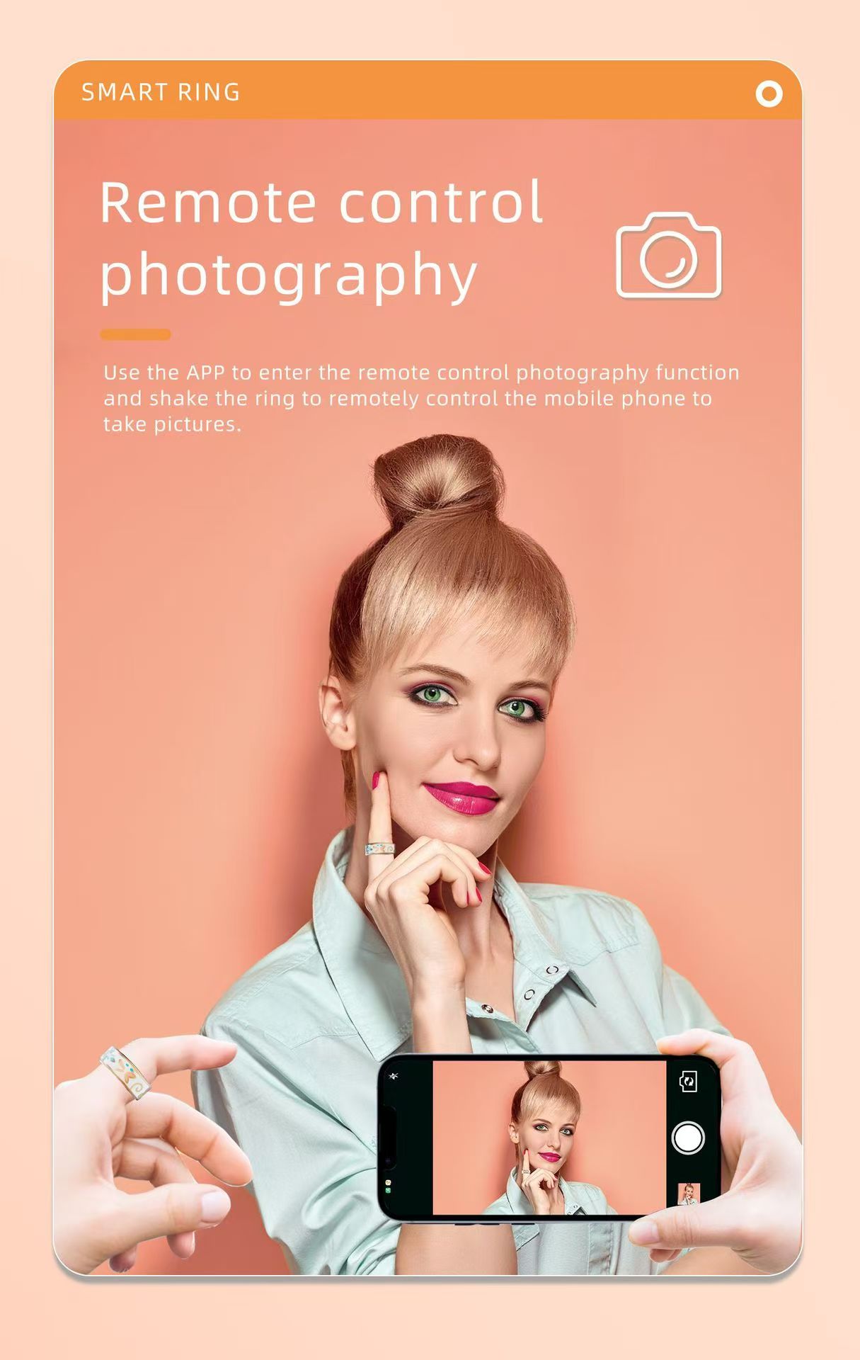 Best-selling smart ring, inlaid with luminous dragon pattern, a ring that detects heart rate, blood oxygen, sleep and health- TR