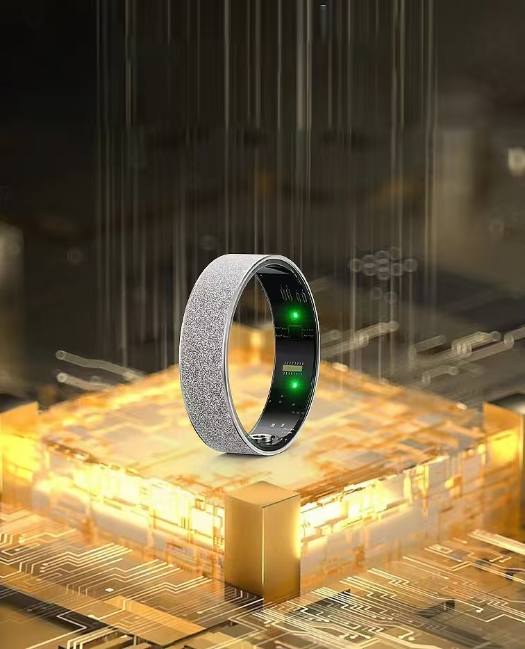 Frosted Smart Ring, European and American Minimalist Style, Couple's Heart Rate, Blood Oxygen, Sleep, Pedometer, Mood Monitor Bracelet- ML10