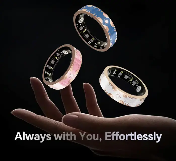 Smart Ring, Sleep Tracker, Activity & Fitness Tracker, Blood Pressure& Oxygen Tracker- SK5