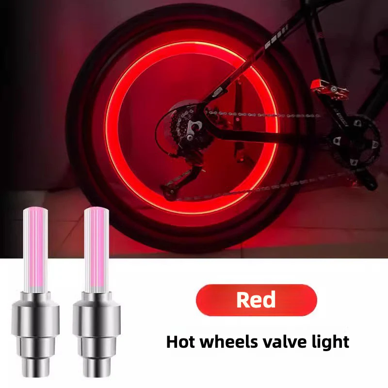 Bicycle valve lights, mountain bike equipment hot wheels, tire flash lights
