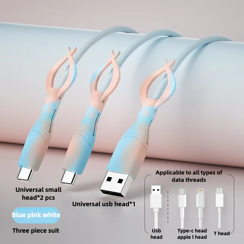 Mobile phone data cable protective cover, anti-bend and breakage, charging cable head protective cover, bundled storage