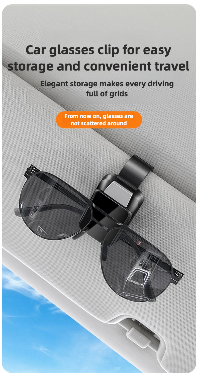 New car glasses clip, multifunctional car myopia sunglasses clip