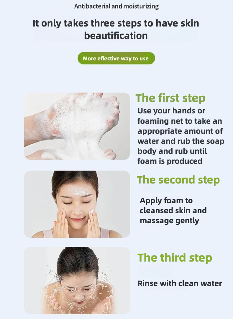 Pure natural three-dimensional fruit essential oil handmade soap, cleans, refreshes and controls oil